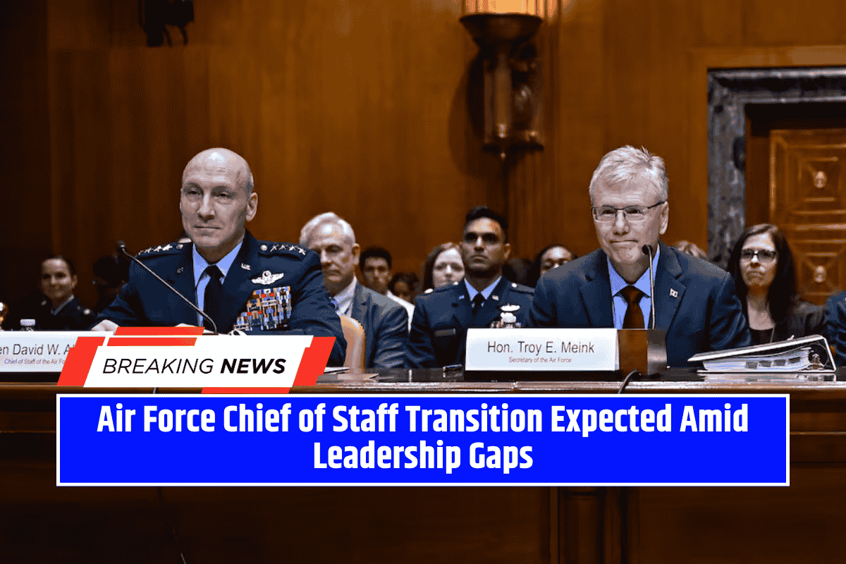Air Force Chief of Staff Transition Expected Amid Leadership Gaps