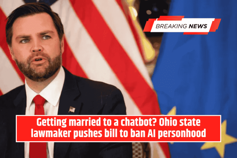 Getting married to a chatbot? Ohio state lawmaker pushes bill to ban AI personhood