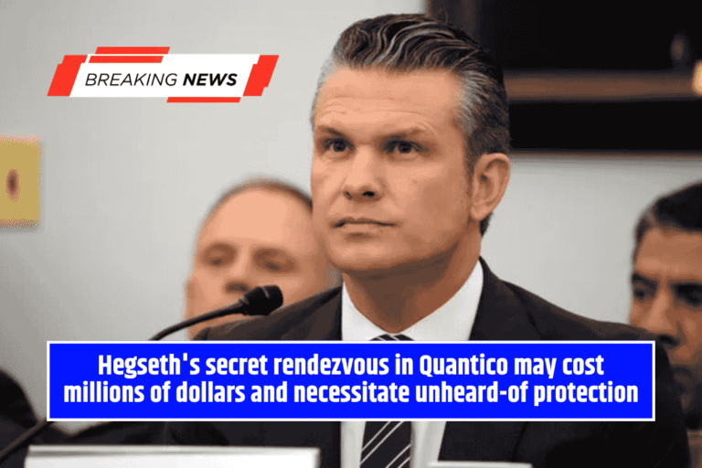 Hegseth's secret rendezvous in Quantico may cost millions of dollars and necessitate unheard-of protection