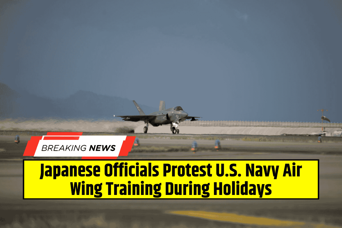 Japanese Officials Protest U.S. Navy Air Wing Training During Holidays
