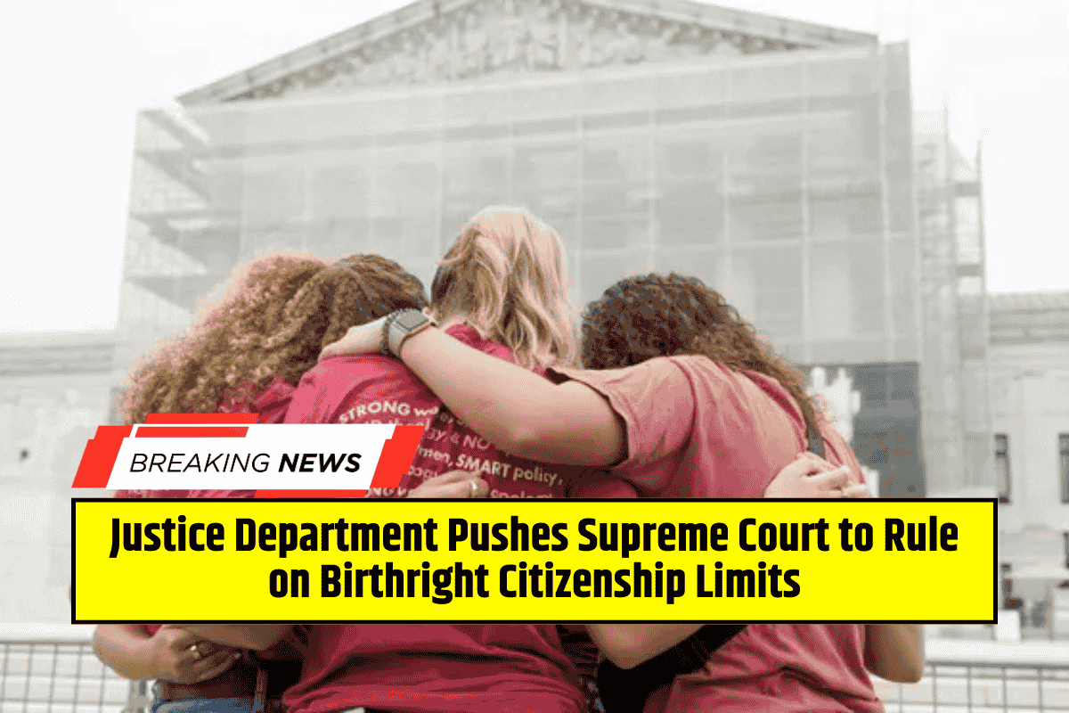 Justice Department Pushes Supreme Court to Rule on Birthright Citizenship Limits
