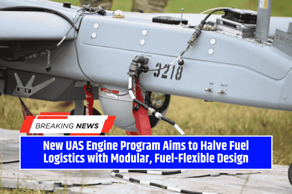 New UAS Engine Program Aims to Halve Fuel Logistics with Modular, Fuel-Flexible Design