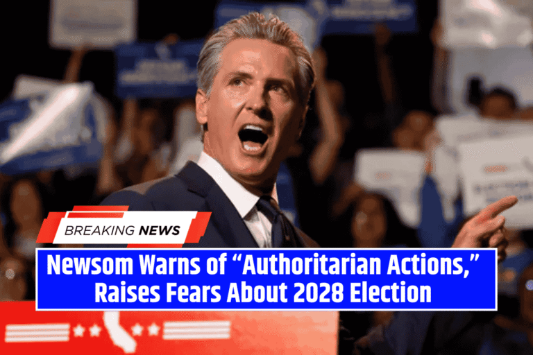 Newsom Warns of “Authoritarian Actions,” Raises Fears About 2028 Election