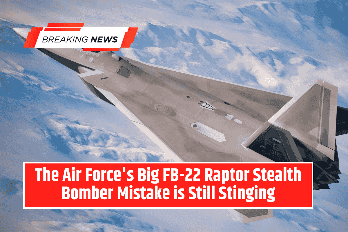 The Air Force's Big FB-22 Raptor Stealth Bomber Mistake is Still Stinging