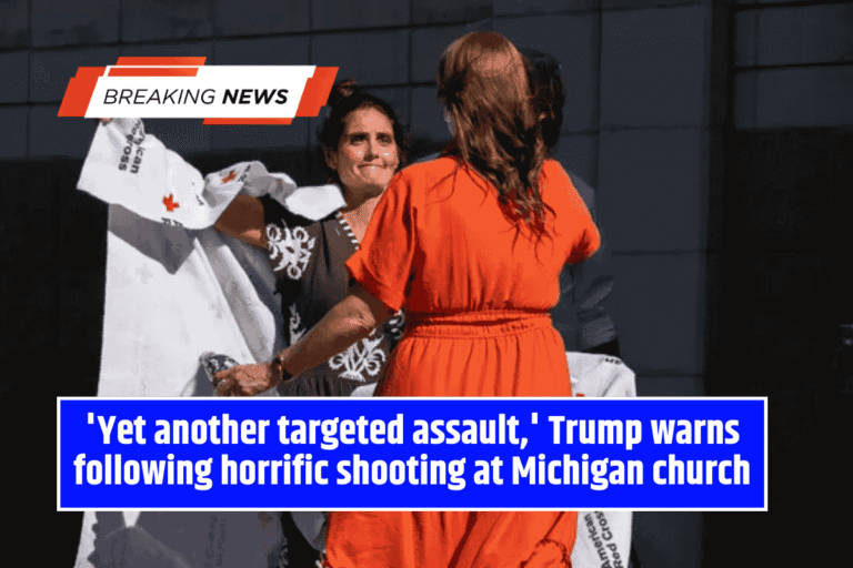 'Yet another targeted assault,' Trump warns following horrific shooting at Michigan church
