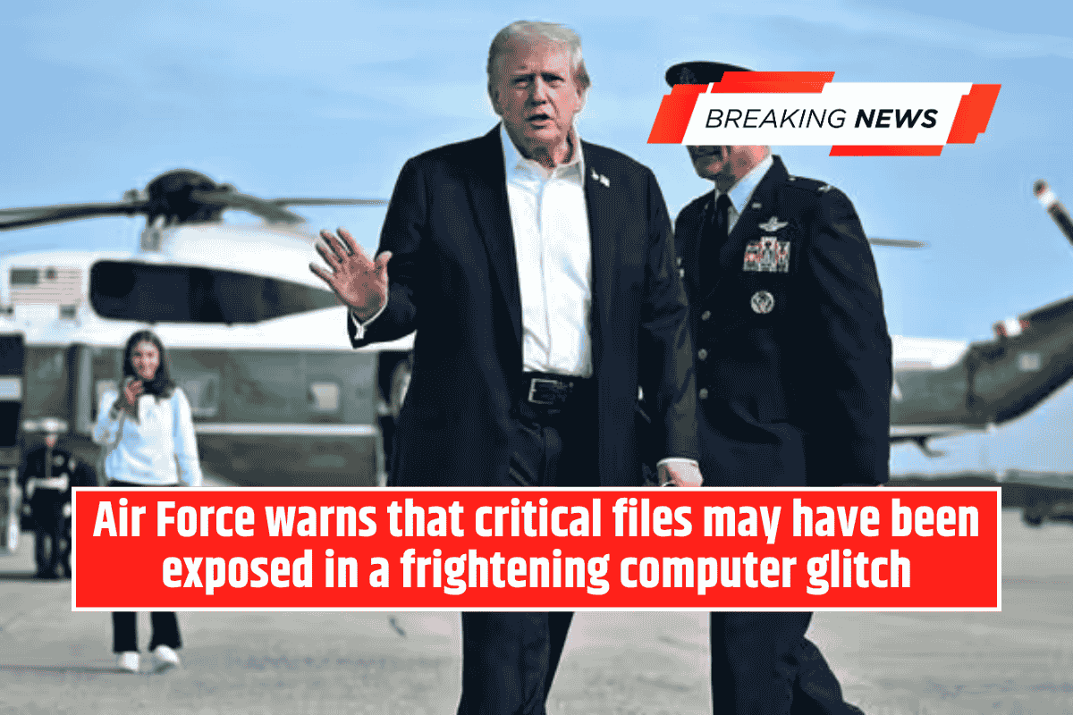 Air Force warns that critical files may have been exposed in a frightening computer glitch