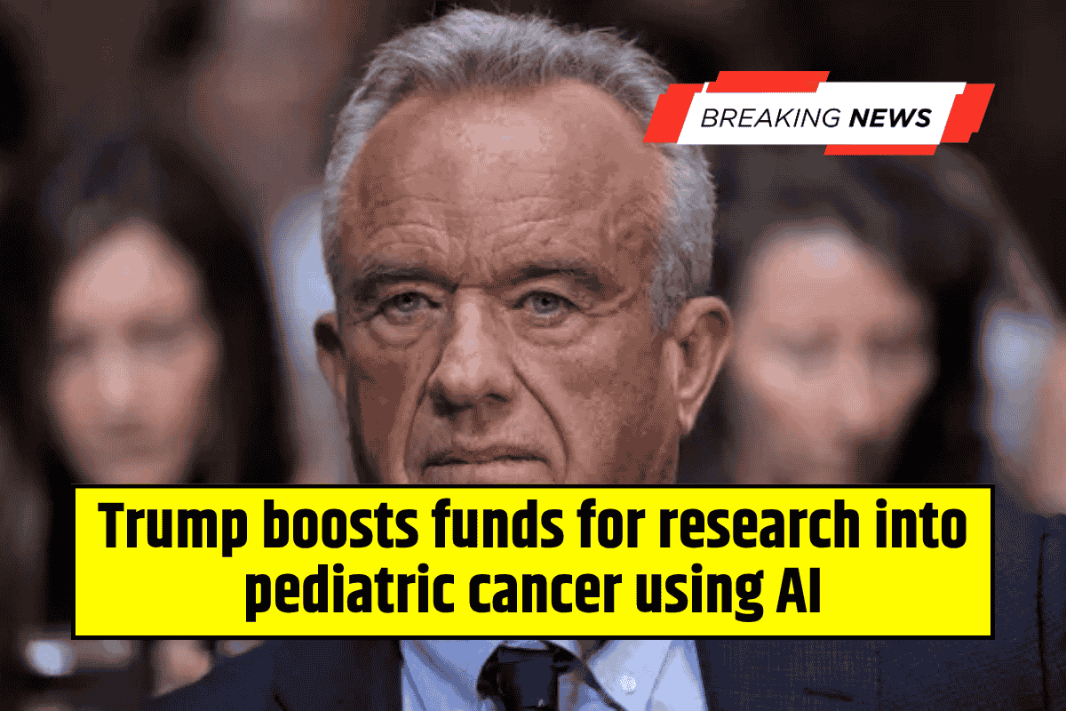Trump boosts funds for research into pediatric cancer using AI
