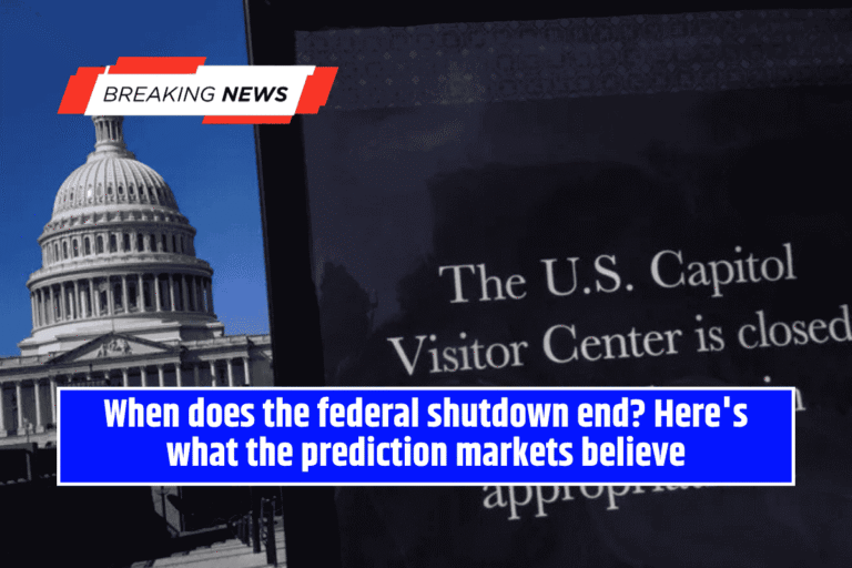 When does the federal shutdown end? Here's what the prediction markets believe